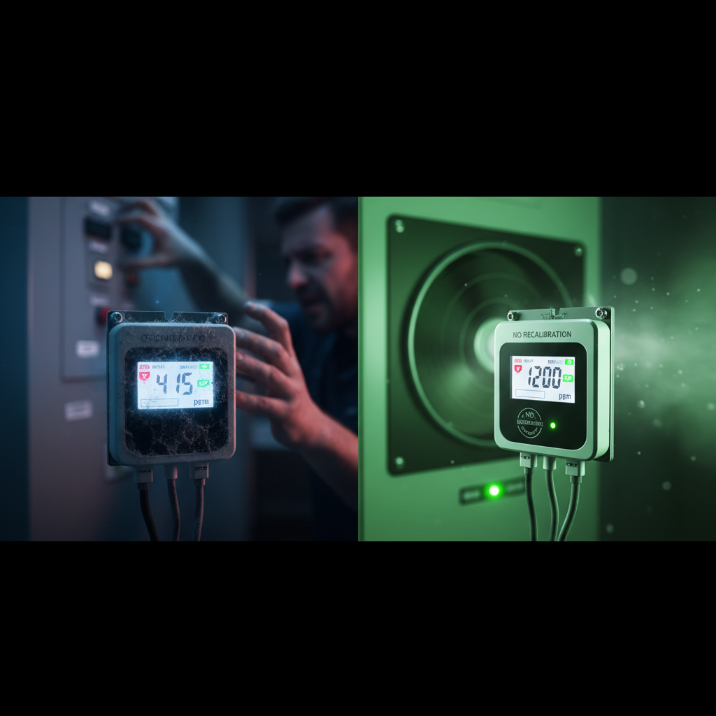 O Fim da Calibração: Novo Sensor de CO₂ Promete Revolucionar a Manutenção de Sistemas HVAC.