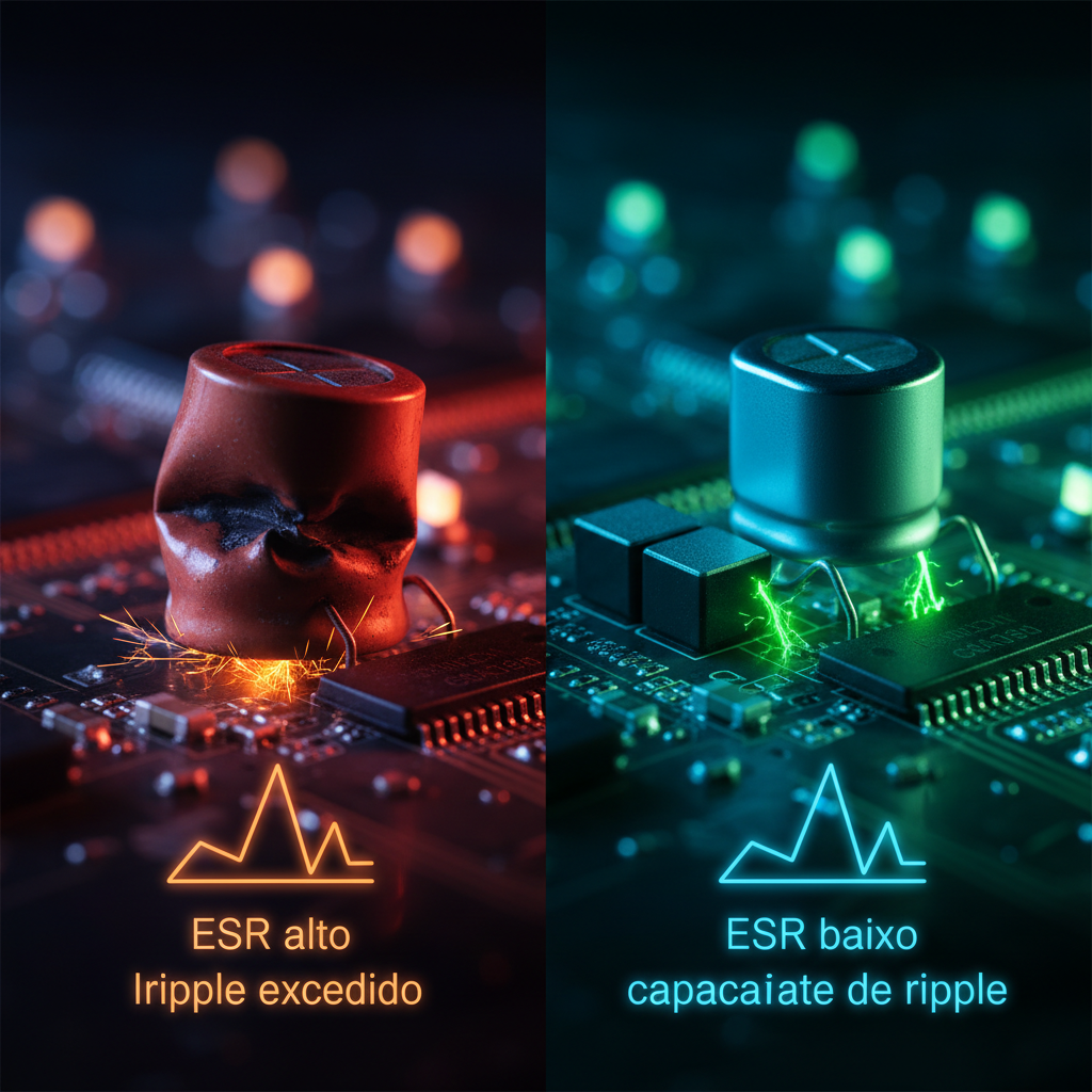 Capacitores para GaN e SiC: O Guia Definitivo para Não Errar na Escolha em Placas Inverter de Alta Frequência