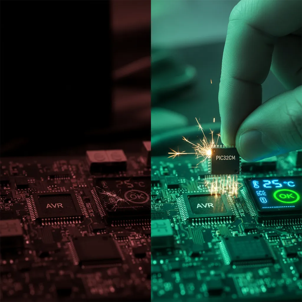 Notícia de climatização: O Fim do Desespero por MCUs Obsoletos? Microchip Lança Upgrade 32-bit Pinos-Compatível com AVRs Antigos