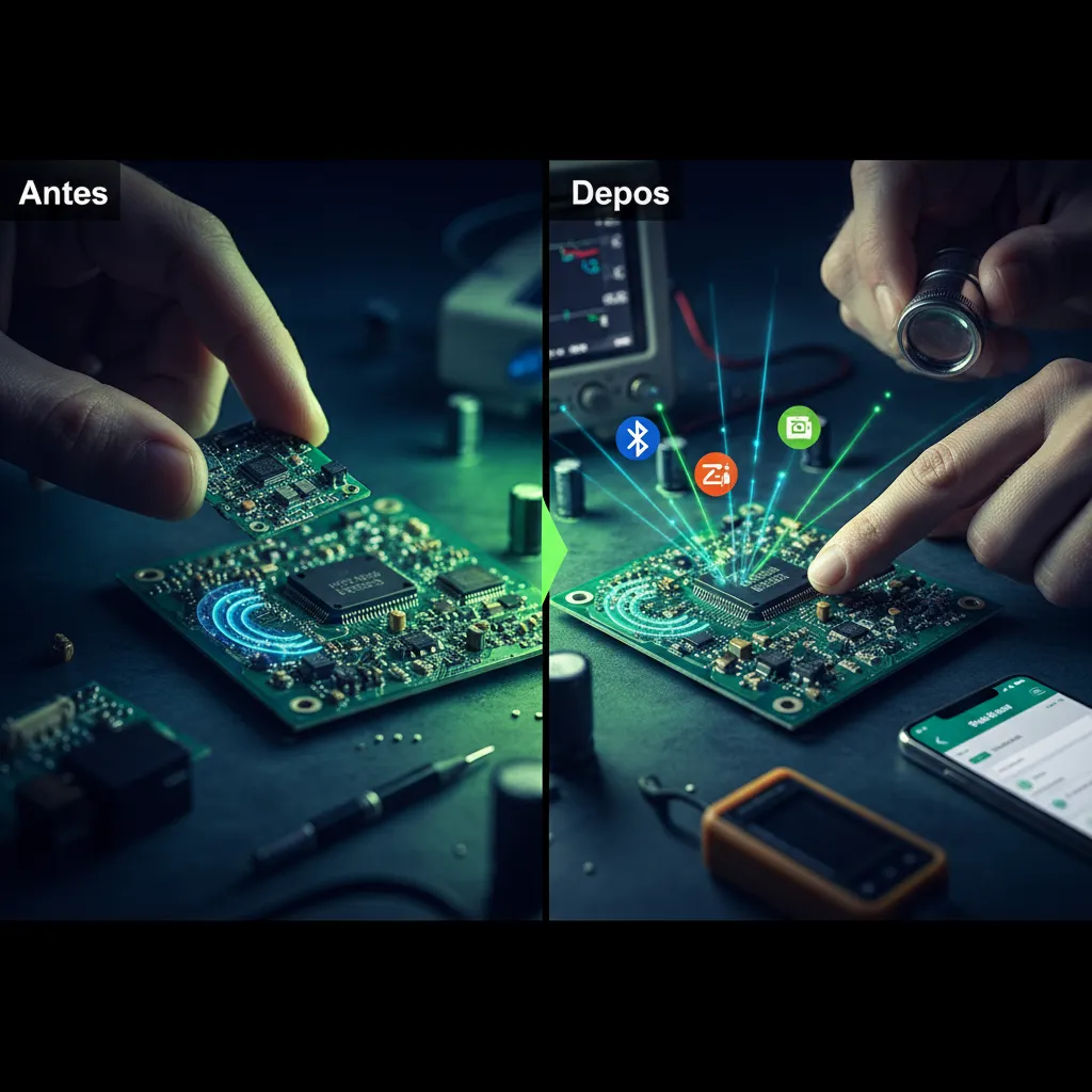 Notícia de climatização: O Próximo Cérebro Conectado: Novo Chip da Microchip Traz Bluetooth e Zigbee para Futuras Placas de Ar Condicionado