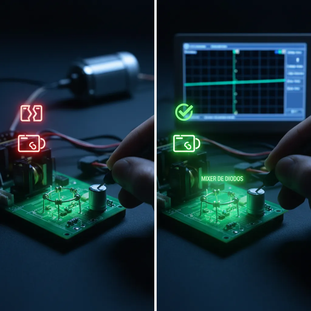 Notícia de climatização: Além da Porta XOR: Como um Simples Mixer de Diodos Pode Ser o Detector de Fase que Você Precisa Entender para Reparar Placas Inverter