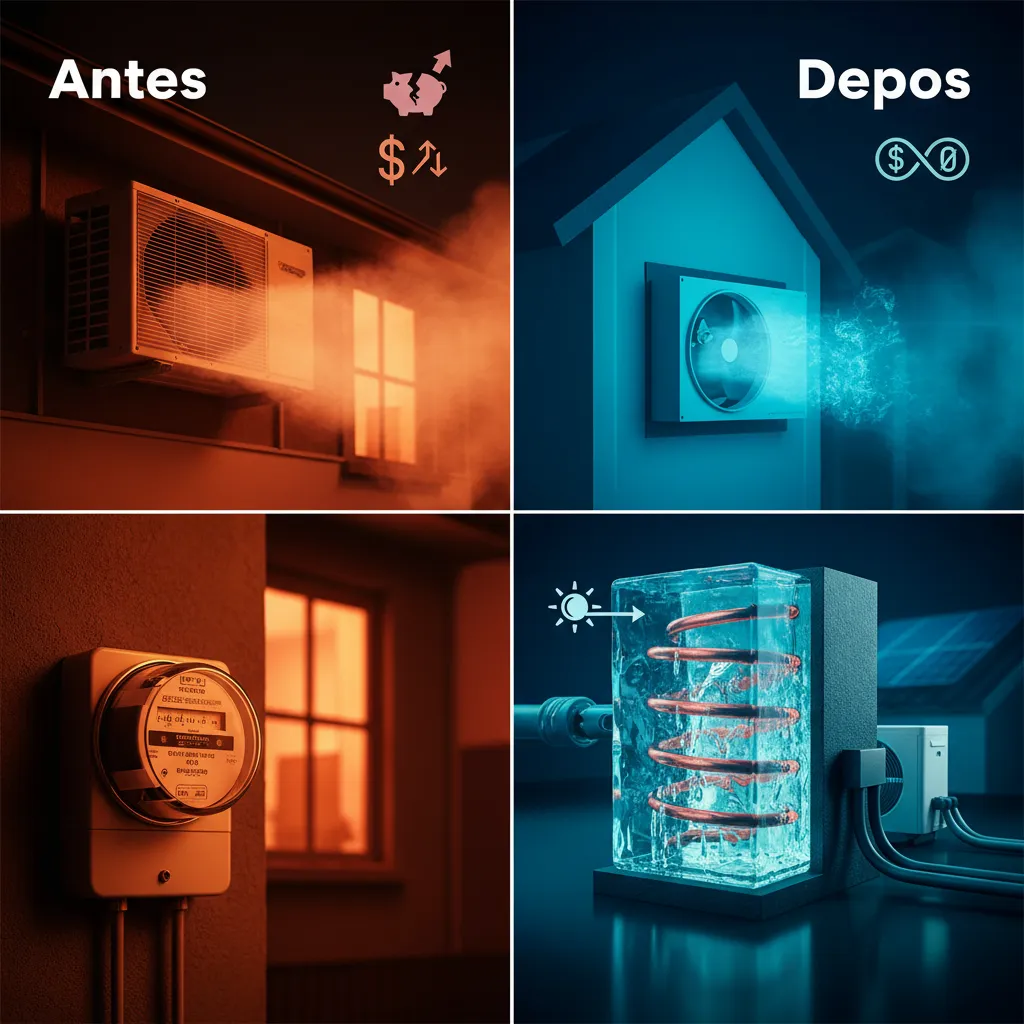 Notícia de climatização: A Geladeira do Futuro? Como Usar Energia Solar para Fazer Gelo e Climatizar Ambientes de Graça à Noite