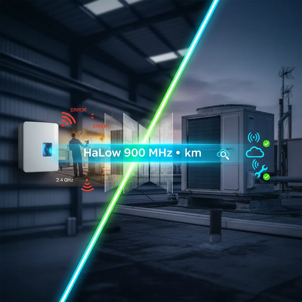 Notícia de climatização: Adeus, Repetidor de Sinal: Wi-Fi HaLow Pode Conectar a Condensadora a 1km de Distância. O que Isso Muda no Reparo?