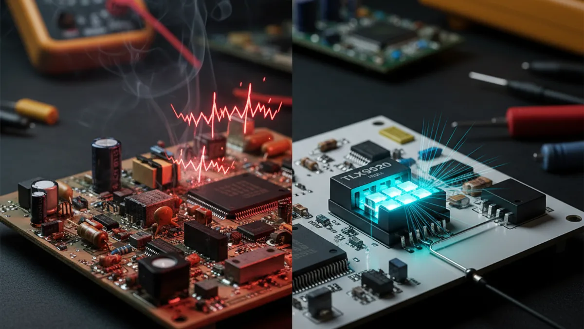 Notícia de climatização: O Fim do Gate Driver? Novo Fotocoplador da Toshiba Gera Tensão do Nada para Acionar MOSFETs