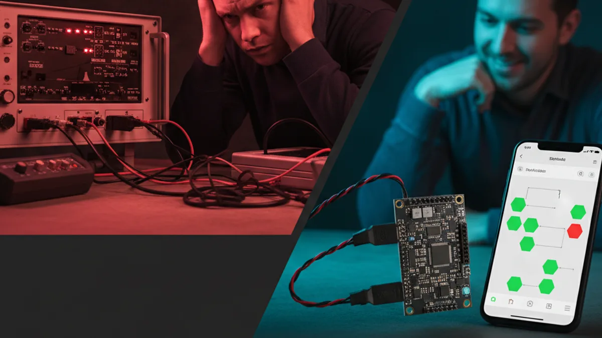 Notícia de climatização: Sua Próxima Ferramenta de Bancada: Como Construir um Scanner de Rede CAN para VRF com um ESP32 e seu Celular