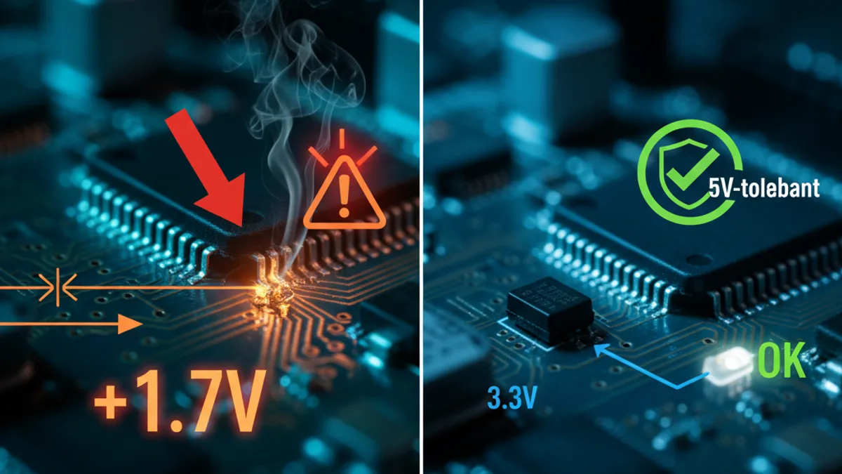 Notícia de climatização: O Erro de 1.7 Volts que Queima Placas: A Diferença Crucial Entre MCUs de 5V e 'Tolerantes a 5V' que Todo Técnico Precisa Saber