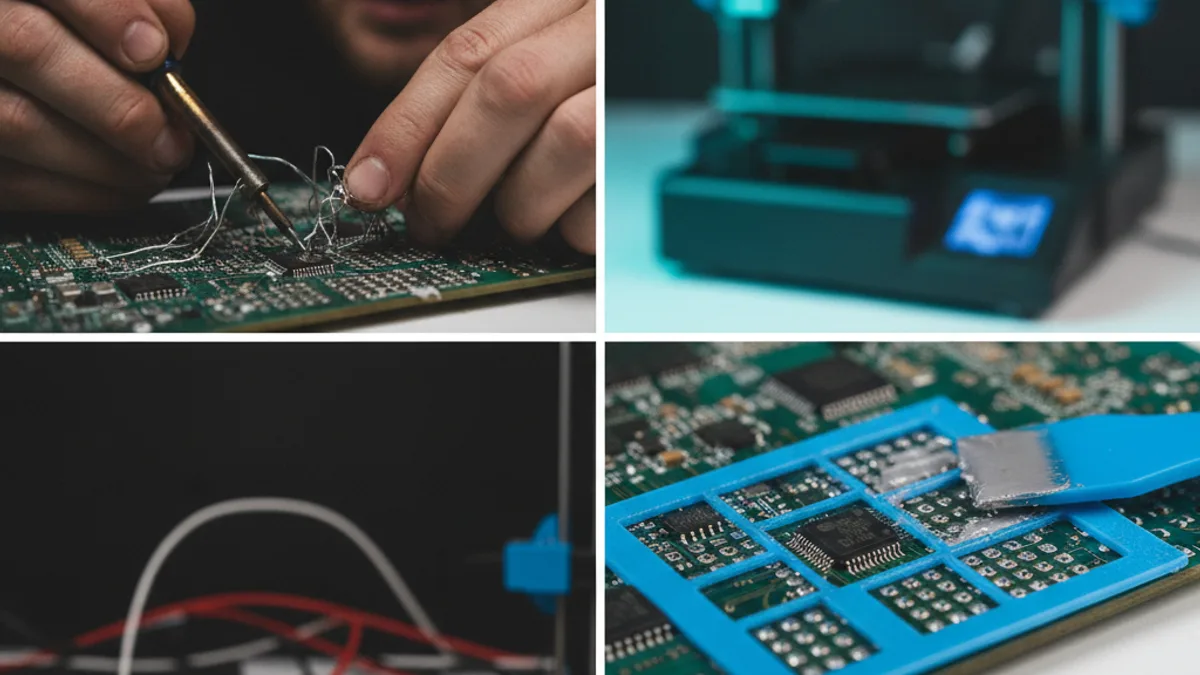 Notícia de climatização: Pare de Sofrer com Solda SMD: Como Criar Stencils Perfeitos para Reparo de Placas com uma Impressora 3D de R$1000