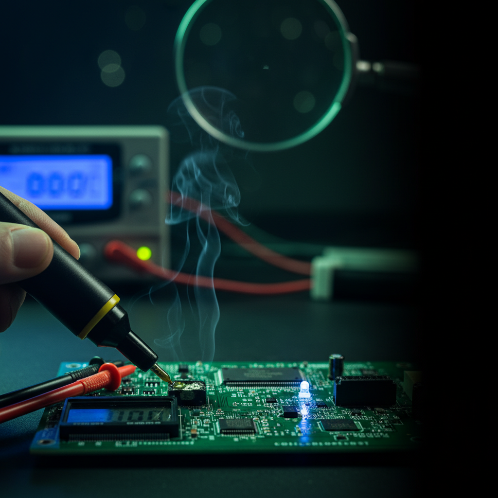 Caneta de breu para achar curto em placa: 3 passos