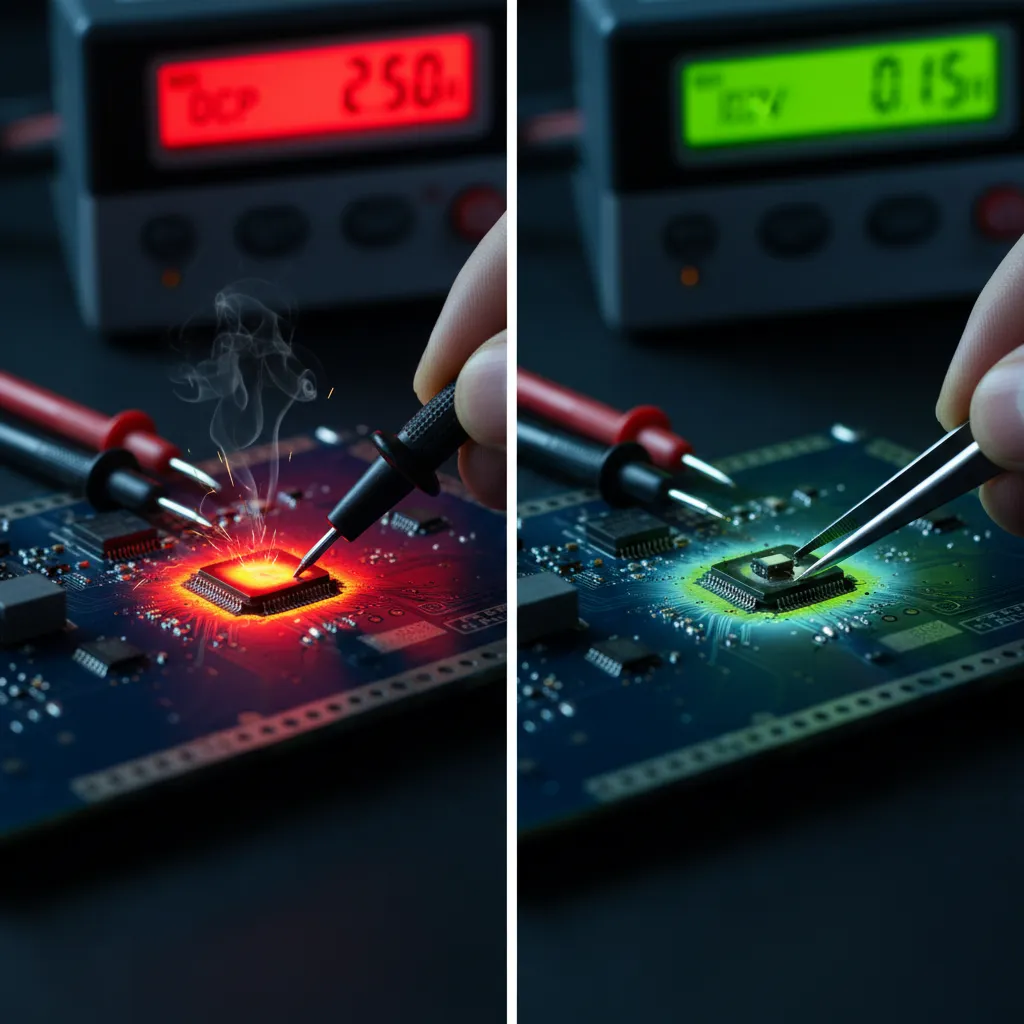 Como identificar curto na placa eletrônica: 8 passos práticos