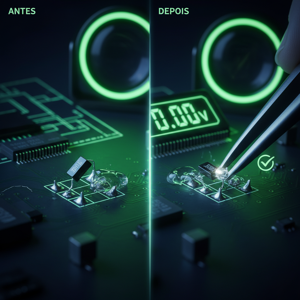 Como soldar capacitor SMD: 7 passos práticos, 3 dicas