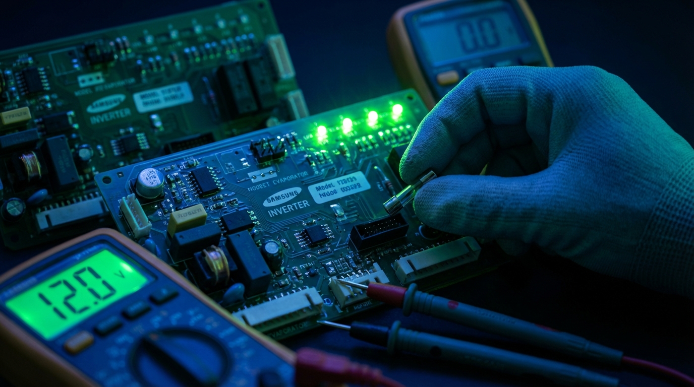 Consertando a Placa Evaporadora da Samsung Inverter: Um Guia Prático