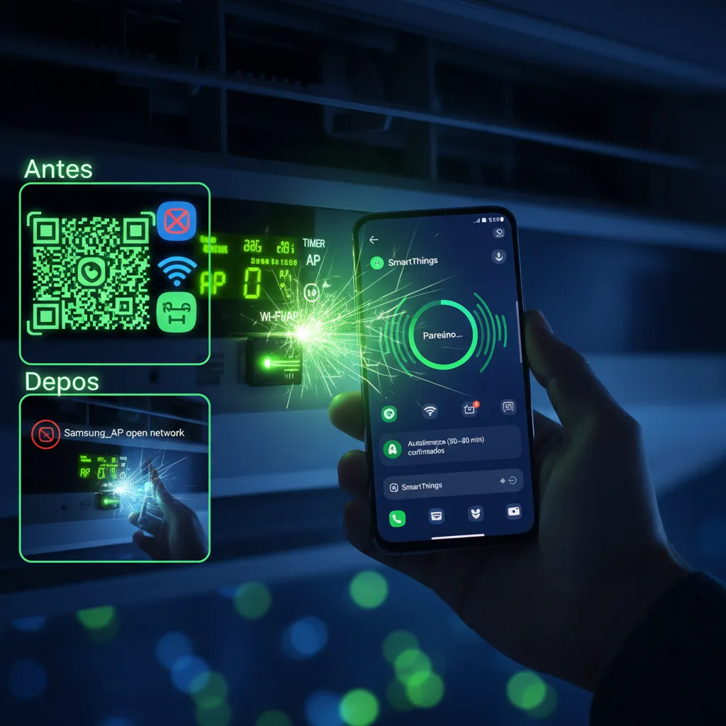 Controle AR Samsung pelo SmartThings — Guia 10 passos