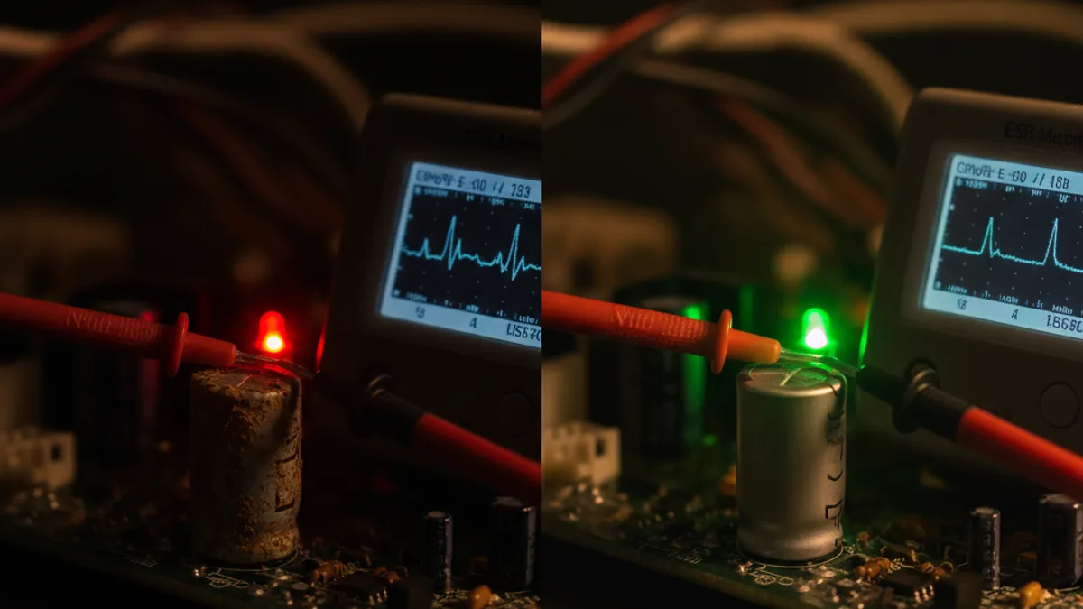 Defeito de flutuação: troque este capacitor — 1 solução
