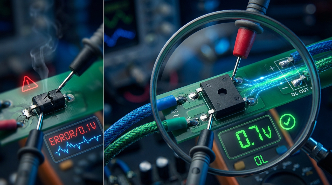 Dominando a Manutenção Eletrônica: Como Testar uma Ponte Retificadora - Guia Prático e Detalhado