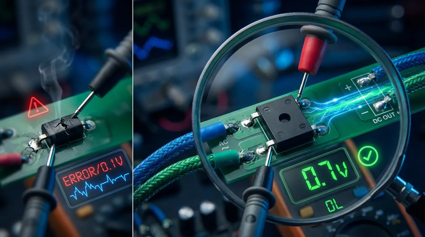 Dominando a Manutenção Eletrônica: Como Testar uma Ponte Retificadora - Guia Prático e Detalhado
