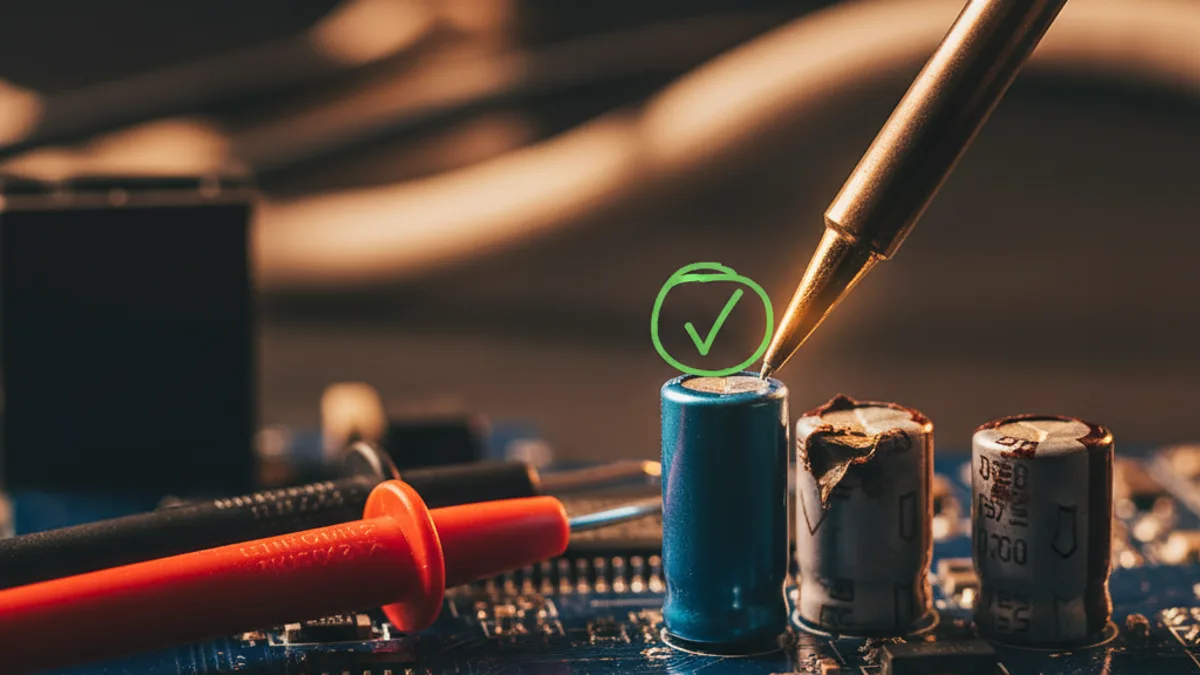 E9 Electrolux: Consul com capacitores estourados — 5 dicas