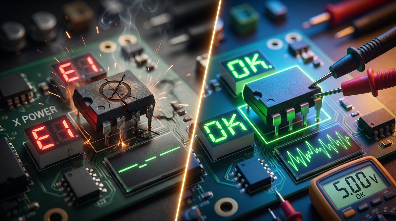 Erro de Comunicação em Placas Eletrônicas de Ar-Condicionado MideaCarrie: Análise Técnica e Solução do Erro E1 [AULA 13]