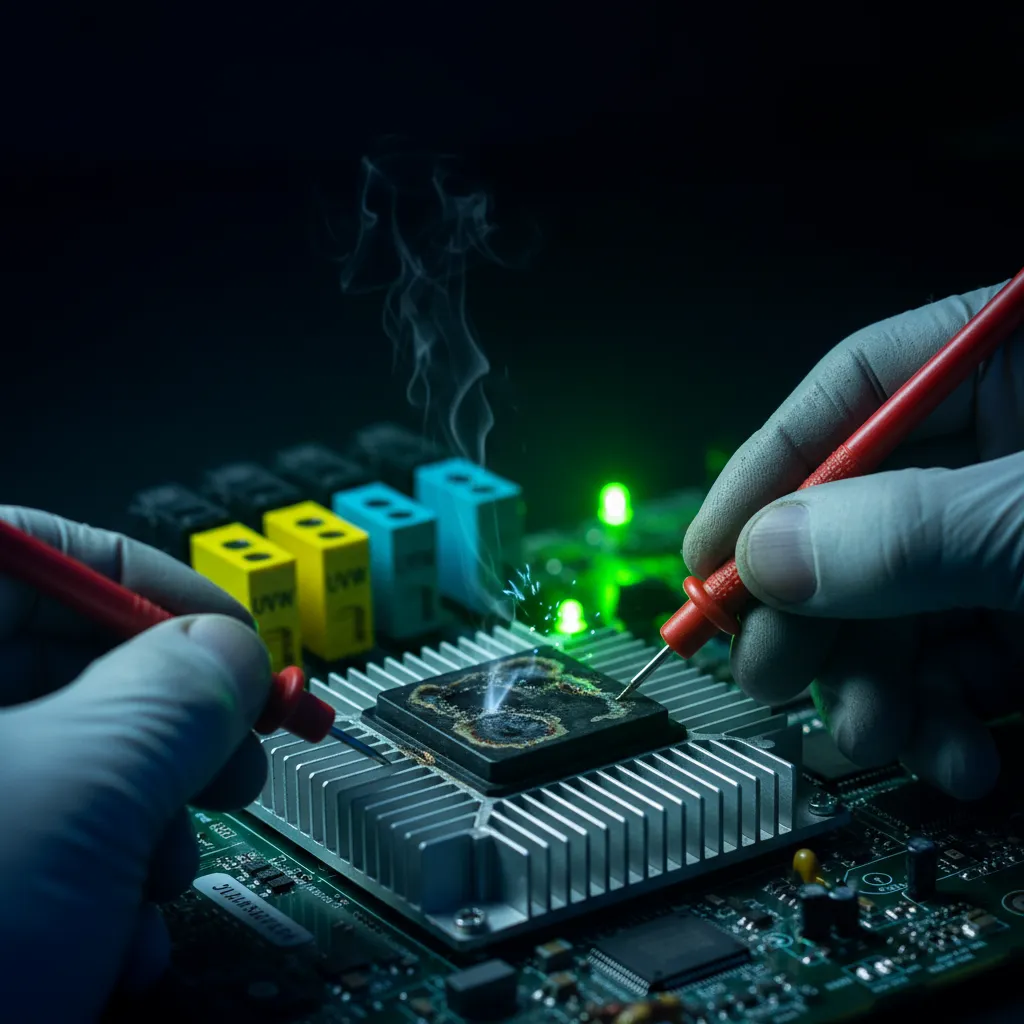 Erro de partida do compressor: LED verde Samsung 5 testes