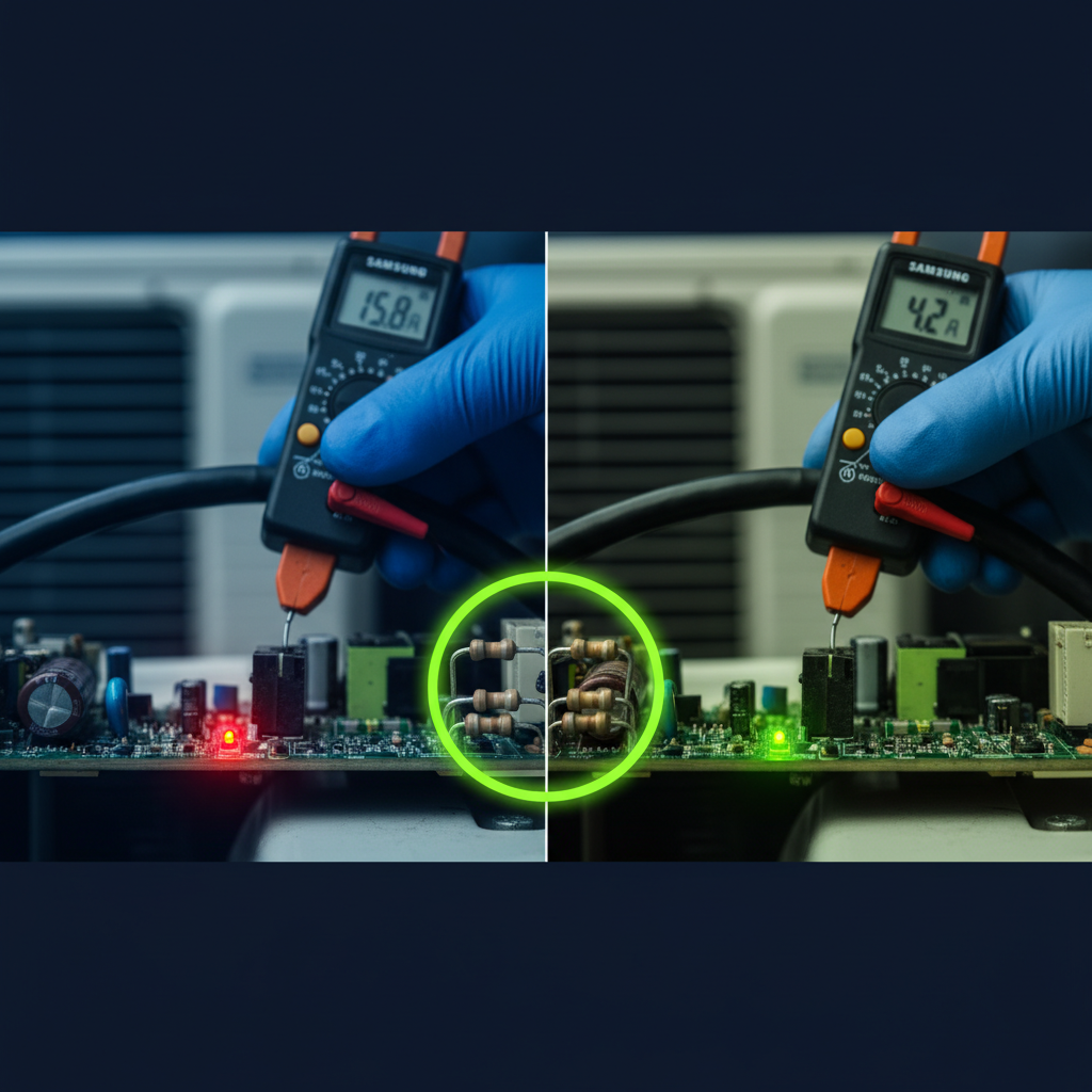Erro de Sobrecorrente Samsung Inverter: 5 Passos Práticos