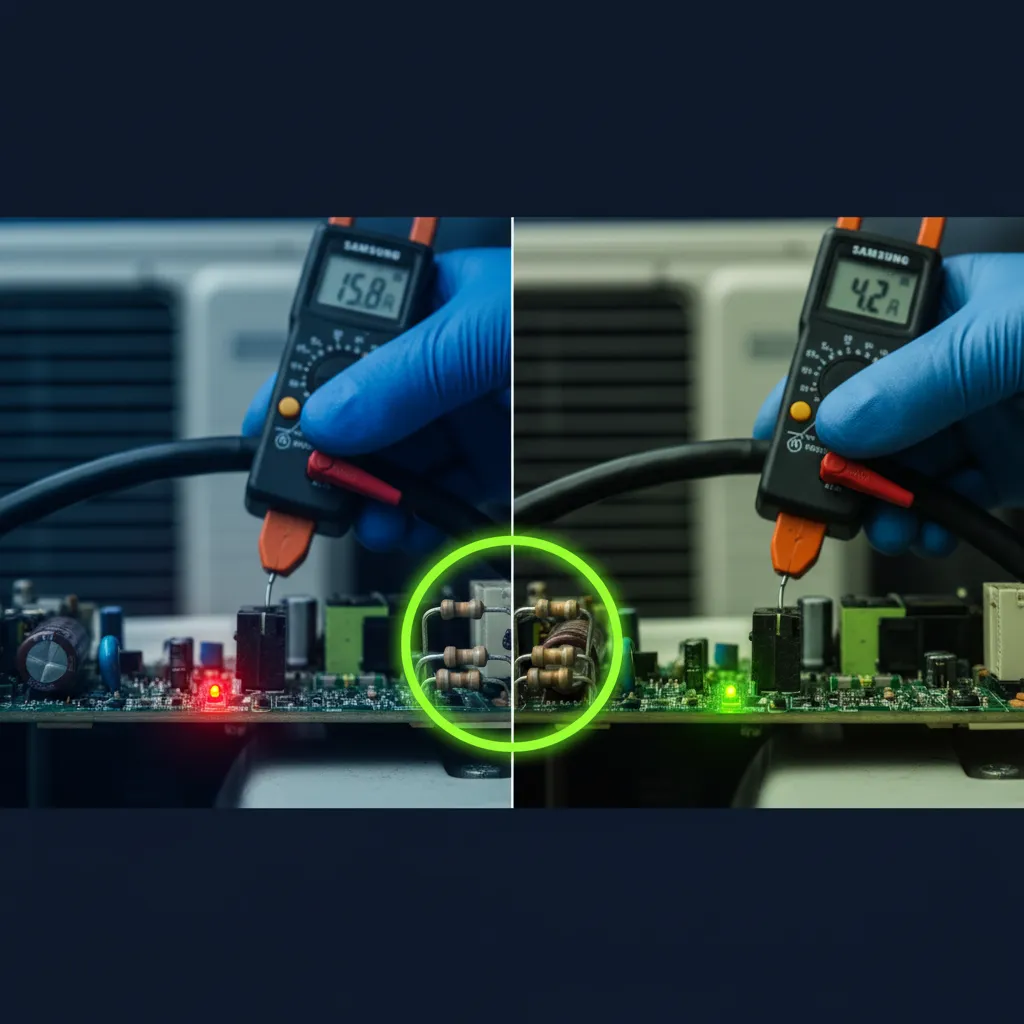 Erro de Sobrecorrente Samsung Inverter: 5 Passos Práticos