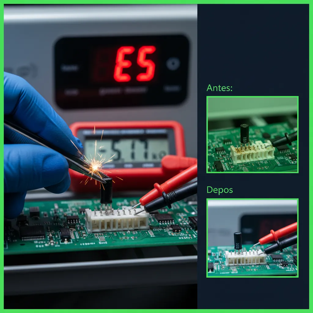 ERRO E5 | Carrier Inverter: Sensor 50k/10k – 3 Testes