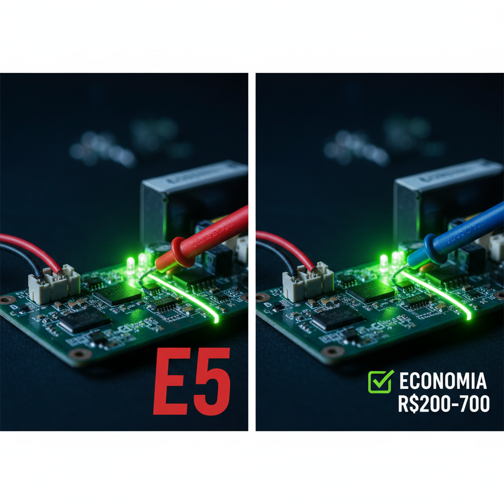 Erro E5 Electrolux Inverter: 8 passos — 200+ consertos