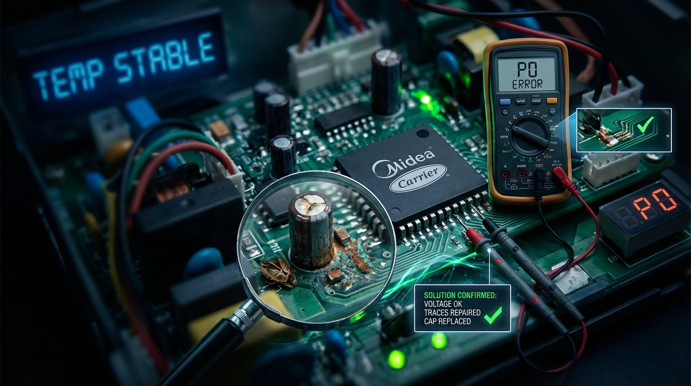 Erro P0 em Ar-Condicionados MideaCarrie: Soluções Detalhadas pelo Climatrônico