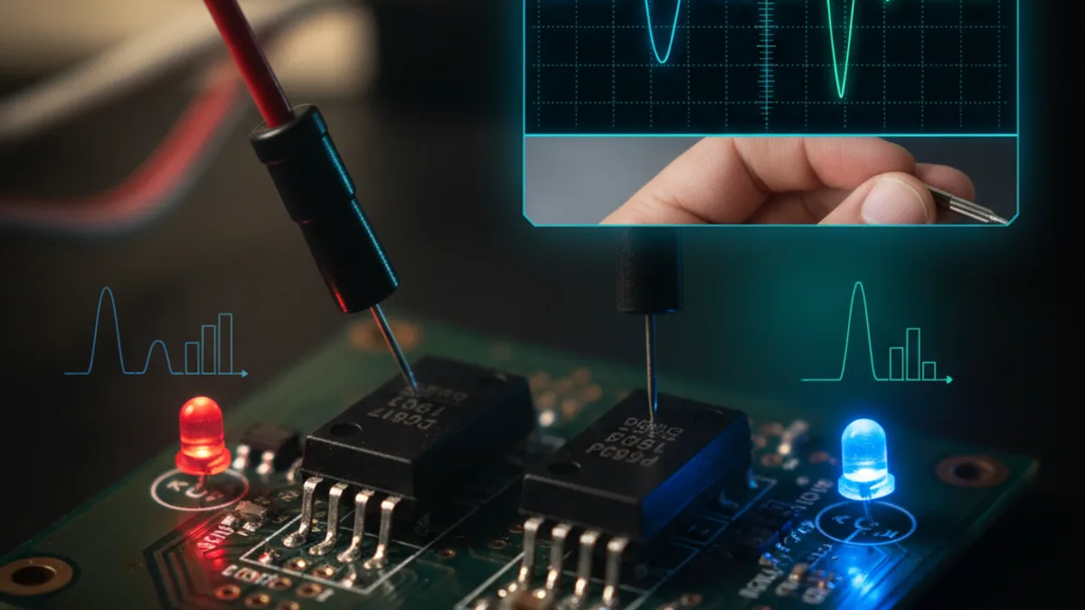 PC 851 vs PC 817: Diferença entre optoacopladores 3 pontos