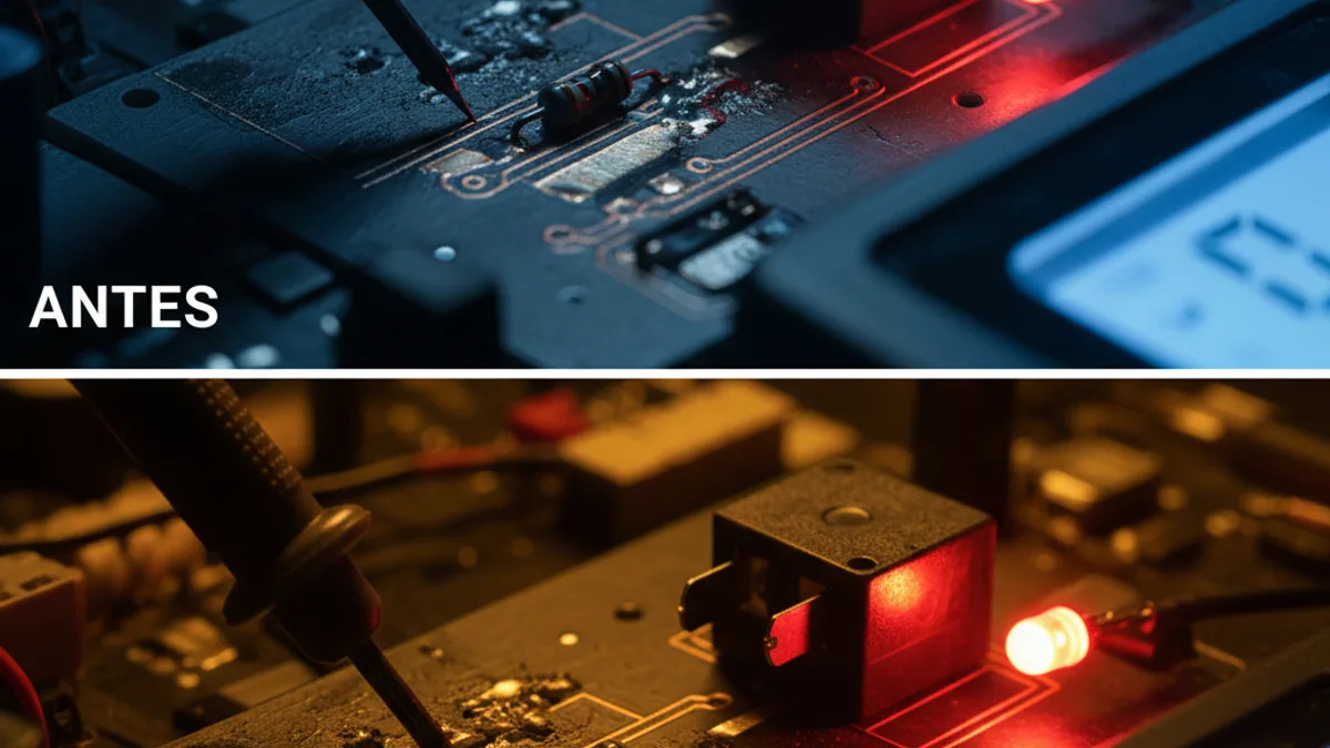 Relé não acionava: resistor 4,7k aberto resolveu 1 caso