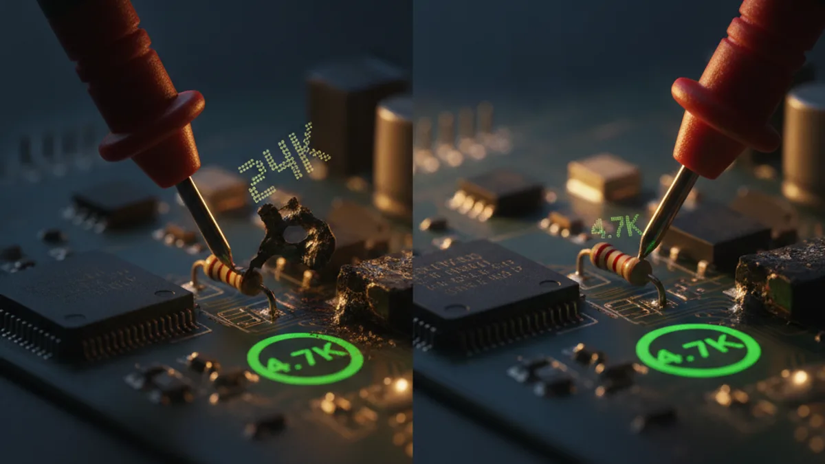 Resistor 24K Ohms: diagnóstico e reparo em 8 passos