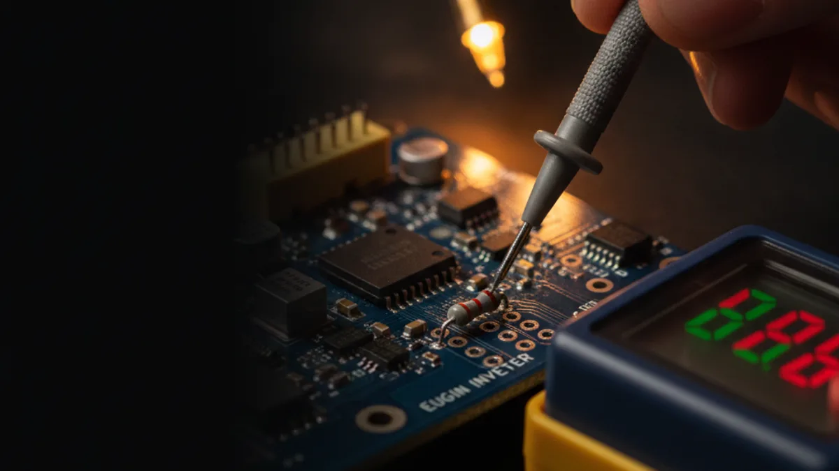 Resistor trocado no comparador: lucro R$400 em 1 reparo