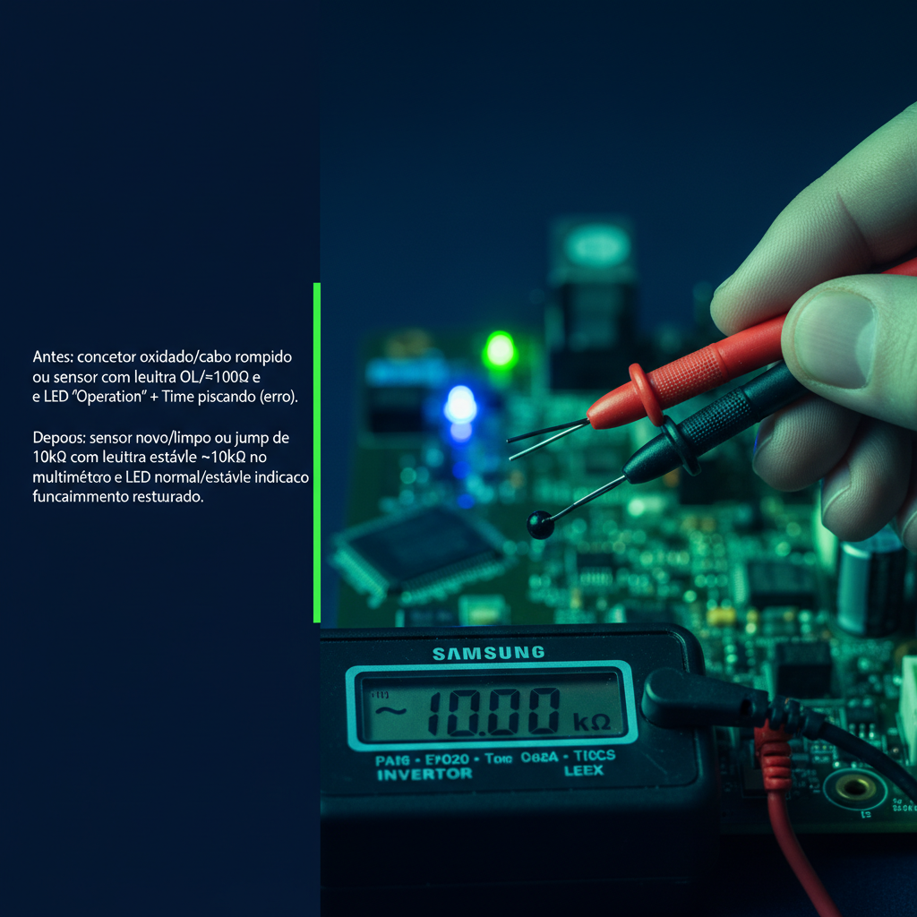 Samsung Inverter: Erro Sensor Temperatura — 6 Passos
