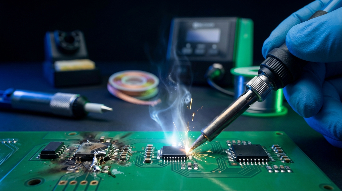 Mini Curso de Solda de Componentes Eletrônicos: Técnicas Profissionais para Reparo de Placas 2025